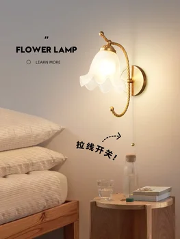 модерен led ретро модерен интериор led апликация декор пране умна легло промишлена вик син стенен лампа