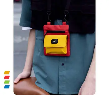 Модерен Мини-компактна чанта през рамо, Персонални чанта за мобилен телефон с цип, мъжки Преносима Женствена чанта за монети
