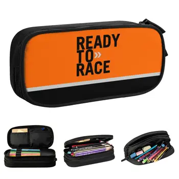 Молив случай Motor Ready To Race Ендуро, модерна чанта за химикалки, ученически и студентски пеналы с цип голям капацитет
