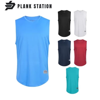 Мъжка тениска за бягане във фитнеса без ръкави, бързо съхнещи тениски за бодибилдинг, дишаща случайни жилетка за фитнес, 2023 г.