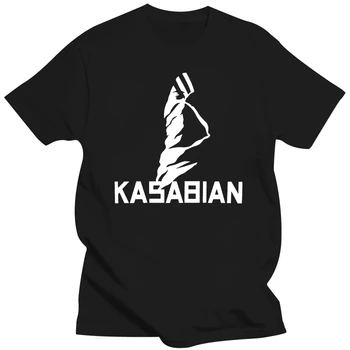 Мъжки t-shirt Kasabian Ultra Face 2004 Tour Slim Fit X-Large Черен цвят За младите хора на Средна възраст, The Old Tee Shirt