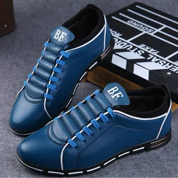 Мъжки ежедневни обувки, дишаща бизнес обувки от изкуствена кожа, мъжки маратонки, британска работна обувки, размер 38-48, на равна подметка, Sapato Social Masculino