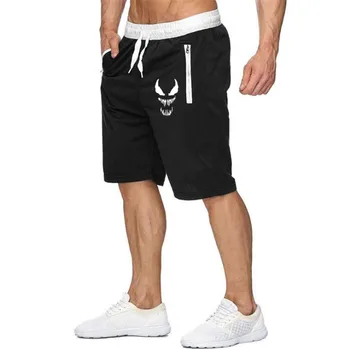 Мъжки Модни Маркови летни шорти Boardshorts, дишащи мъжки ежедневни панталони, удобни, големи Размери, за фитнес, за бодибилдинг, къси