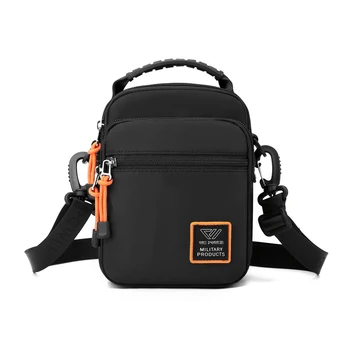Мъжки поясная чанта за отдих, мъжки улични спортни чанти на рамо, дизайнерски водоустойчив найлон мъжки модни чанти през рамо, леки чанти