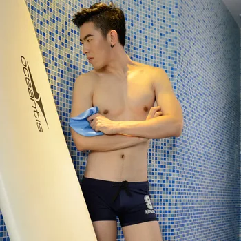 Мъжки Спортни плажни шорти за плуване, быстросохнущий костюми, бански, Нов Секси мъжки бански, водни панталони