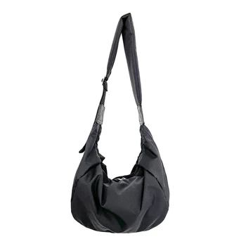 Найлон дамска чанта с цип, модерна чанта през рамо, ежедневни чанти-скитник, младежта чанта през рамо за ученици с цип 517D