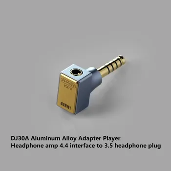 Нов DJ30A адаптер от алуминиева сплав плейър, усилвател 4.4 прехвърляне интерфейс 3.5 съединители за слушалки