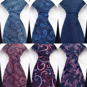 Нов модел, 8 см, реколта малки вратовръзки от полиестер с цветя модел Пейсли, ежедневни празнична парти, бизнес риза, вратовръзка, завязывающийся сами за мъже