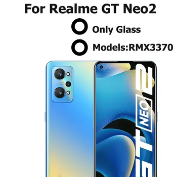 Нов Оригинален стъклен обектива на камерата, за Realme GT Neo2 RMX3370 делото стъкло на обектива на камерата за обратно виждане с подмяна на самозалепващи етикети