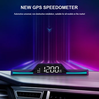 Нов универсален автомобилен дисплей с функция HUD, GPS, аларма за превишаване на скоростта с Напомняне за умората при шофиране, автомобилен дисплей с едър шрифт