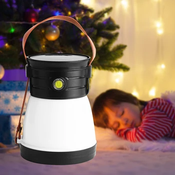 Нов фенер за къмпинг Слънчева Градинска USB зареждане лампа за палатка Преносим фенер Нощен спасителна лампа за Фенерче за лагери