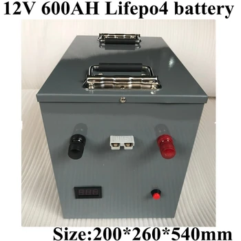 Нова литиева батерия Lifepo4 12 600 Ah, 12v BMS с Bluetooth за съхранение на слънчевата енергия, дом на колела, електрически автомобили, лодки + зарядно устройство 20 А