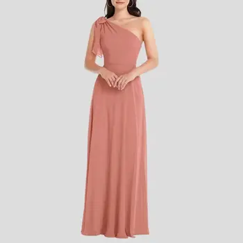 Новост 2023, женски рокли за абитуриентски бал, стилен асиметричен дизайн с дължина до щиколоток, сексуална банкет рокля с наклонени рамене, можете да настроите по индивидуална заявка