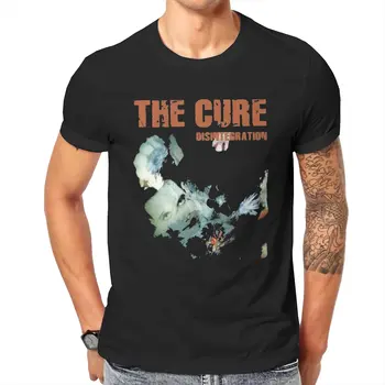 Новост мъжка тениска The Cure, с кръгло деколте, риза Robert Smith Disintegration, къс ръкав