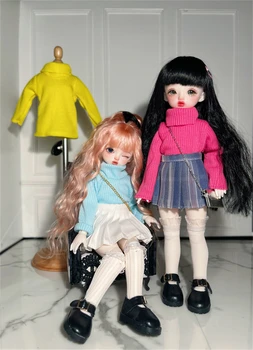 Облекло за кукли BJD за сладка кукла 1/6 от размера, универсален костюм-пуловер, дрехи за кукли Bjd, аксесоари за кукли 1/6 размер