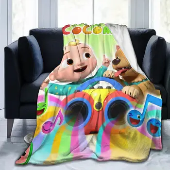 Одеяло с 3D-принтом, детско фланелевое одеяло, покривка за легло, мека постилка с анимационни принтом, покривка за дивана, подарък-1