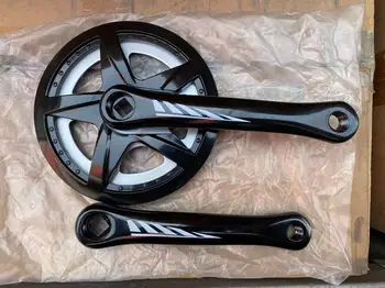Однозубый диск от алуминиева сплав 36T велосипеден коляно 165 мм, съвместим с верига с променлива скорост, планински велосипеди коляно