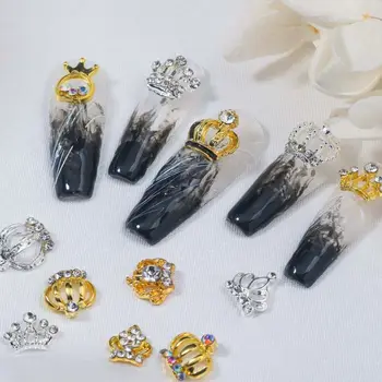 Окачване за нокти Queen Короната Аксесоари за маникюр Короната Декорации за нокти Кристали за Нокти Декорации за нокти 3D Бормашини за дизайн на ноктите