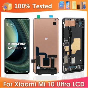 Оригинален дисплей за Xiaomi MI 10 Ultra M2007J1SC LCD сензорен дисплей, дигитайзер, в събирането, резервни части за Mi10 Ultra