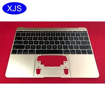 Оригинален калъф златен цвят A1534 с клавиатура САЩ, горна горен калъф с подредбата на САЩ за Macbook Pro Retina 12