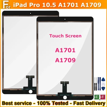 оригинален сензорен екран за iPad Pro 10.5 A1701 A1709, дигитайзер с докосване на екрана, смяна на стъкло на предната външна панели за iPad Pro 10.5