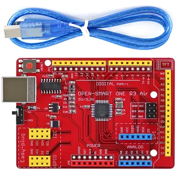 ОТКРИТА интелектуална въздушна такса ATMEGA328P (CH340) само с USB-кабел, е Лесно сменяем модул TFT LCD/DS1307 RTC/TF Card, съвместими с Arduino