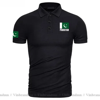 Парламентът риза с къси ръкави Дизайн с Националния флаг на Пакистан Лятна Приталенная Модерна риза с Къс ръкав Нова Класическа Дрехи от чист памук