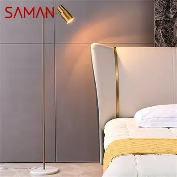 Под лампа SAMAN Nordic Просто модерното led мраморно осветление Декоративна хол, Кабинет спалня