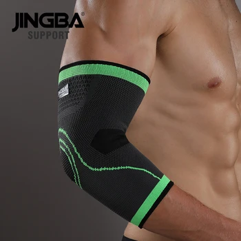ПОДДРЪЖКА на JINGBA 1БР найлонови баскетболни коленете Налокотник подкрепа протектор + Гривна боксови тайна за ръце Поддръжка + Поддръжка на глезена