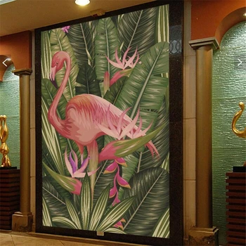потребителски фотообои beibehang 3d ретро цвят на Юго-Източна Азия, тропическа ръчно рисувани декоративни хол 3d тапети за стени