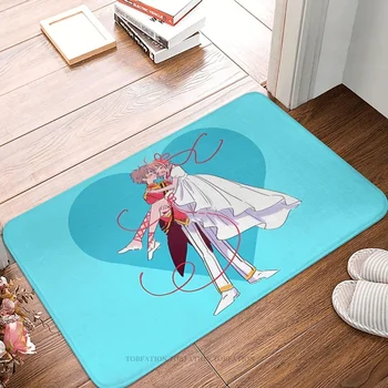 Пощенска картичка с комиксами Captor Sakura Подложка за спални Идеалната двойка, изтривалка, фланелевый килим, килимче за тераси, за украса на дома