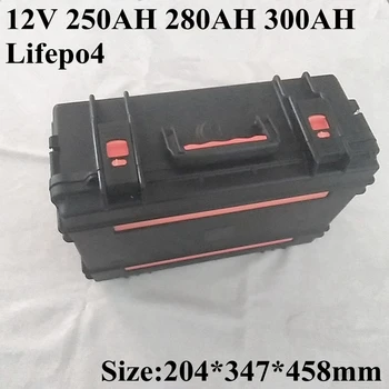 Преносим 12 В 300Ah 250Ah 280Ah Lifepo4 Литиева Батерия 12 В BMS за Тралене на Автомобили Кемпер Слънчевата Система RV + Зарядно Устройство 14,6 В 20A