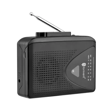 Преносим кассетный плейър TONIVENT TON009 AM/ FM-радио Автоматичен обратен Автоматично Спиране Мини-стереопроигрыватель с жак за слушалки 3.5 мм