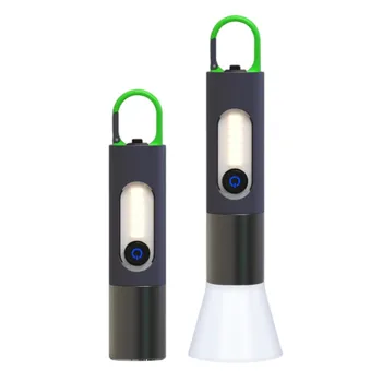 Преносим Мини Фенерче със силна светлина, USB Акумулаторна ключодържател, работно светлини, led фенерче за нощуване на открито, водоустойчив фенер, лампа