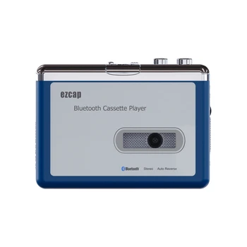 Преносим персонален плеър с Bluetooth-кассетой, която предава на музика с ретро лента на Bluetooth слушалки или високоговорител ezcap215