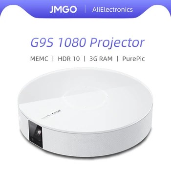 Проектор JMGO G9S 1080P MEMC LED DLP Smart Android 800 Ansi лумена в 3D-трансмитер за домашно кино