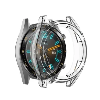 Прозрачен Тънък защитен броня от TPU, рамка за часа, калъф Huawei-watch Gt2 46 мм, Защитната обвивка за часа, умни аксесоари