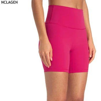 Пролетно-летни къси панталони за йога NCLAGEN, двустранни дебнещ разтеглив, гамаши за спорт и фитнес, съставни части, гамаши за тренировки във фитнеса с висока талия