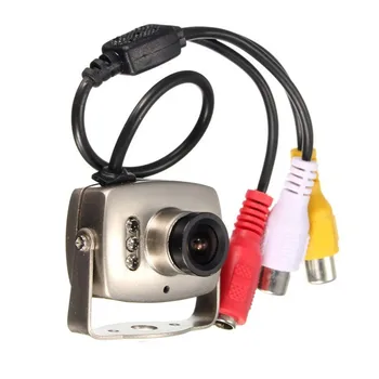 Промоция на цена на цена на производителя CMOS 800TVL 6LED 3,6 мм Обектив Мини-Метална Камера за Видеонаблюдение е с аудио-визуална Камера на Крилото на Разговора SV-208C