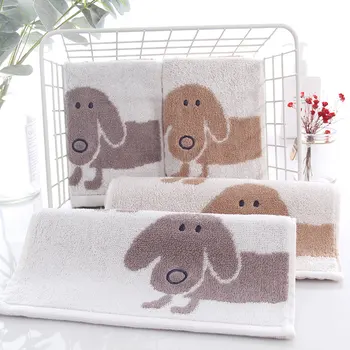 Просто детско мультяшное кърпа New Home Daily, красиви бродирани кученца, бебешки кърпи, шал, принадлежности за баня, меко памучно детско кърпа за пране