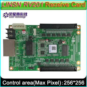 Пълноцветен led контролер на екрана на дисплея, на приемната такса LINSN RV201, гъвкав интерфейс, подходящ за всички видове такси на ГЛАВИНАТА