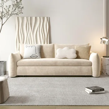 Разтегателен диван, лесен и луксозни стоки с двойна употреба, сгъваем 1,5 м, с място за багаж, дневна, малка единица за двама, богат на функции