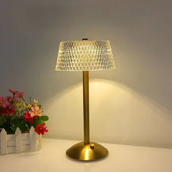 Ретро бар настолна лампа, led настолна лампа с докосване на затъмняване, акумулаторна безжична USB-нощна лампа, атмосферни лампи за украса на ресторанта