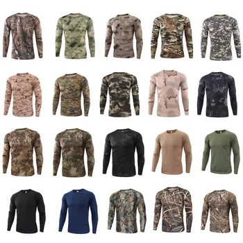 Риза за лов и стрелба на открито, бойна форма, тактическа бойна облекло BDU, Бързосъхнеща камуфляжная в памучна риза