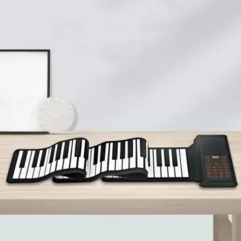 Руло пиано с 88 клавиша, USB-вход, пътни настилки пиано за Пътуване, подаръци