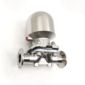 Санитарен битумен мембранен клапан от неръждаема стомана с пневматичен от неръждаема стомана