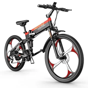 Сгъваем Електрически Велосипед, Планински Велосипед, литиева батерия 48, Артефакт за Пътуване с Променлива Скорост, Портативен Сгъваем Електрически Велосипед