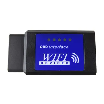 Син ELM327 OBDii скенер за кола ELM327 WiFi V 1,5 Автомобилни Диагностични инструменти ELM 327 V1.5 Wi-Fi Obd 2 Четец за кодове Скенер За iOS