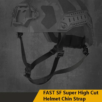 Система за фиксиране на каска окачване с високо деколте, подходяща за закачане на брадичката каишка тактически шлем HL-31/HL-32 FAST SF