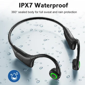Слушалки H16 с Костна Проводимост Bluetooth Версия 5.0, Слушалки IPX7, Водоустойчиви Спортни Безжични Слушалки, Работещ с 16G SD С Вграден микрофон